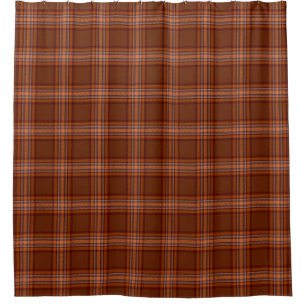 Du comté rideau en douche irlandais de tartan ver