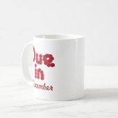 Dû en décembre Mug (Devant gauche)