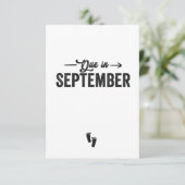 Dû en Septembre Faire-part Grossesse Cadeau (Debout devant)