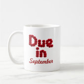 Dû en septembre Mug (Gauche)