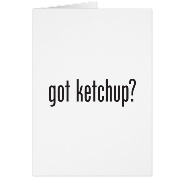 du ketchup (Devant)