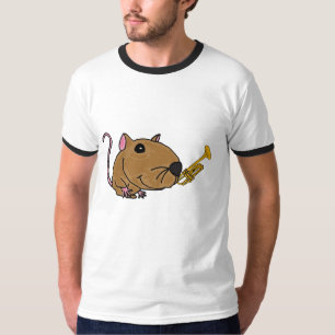DU- Muis die een Trumpet-Shirt afspeelt T-shirt