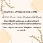 DUA BIJ BINNENKOMST IN DE WONING STICKER (Voorkant)