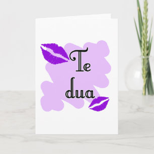 Dua van Te - Albanees - de Liefde van I u Feestdagen Kaart