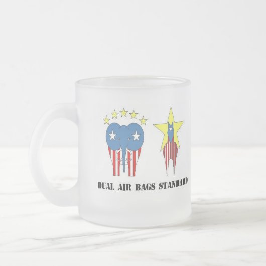 DUAL AIR BAGS STANDARD FROSTED COFFEE MOK (Links)