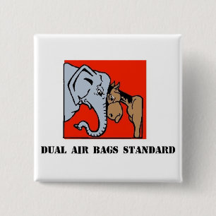 DUAL AIR BAGS STANDARD POLITIEKE BUTTON REPUBLICAN