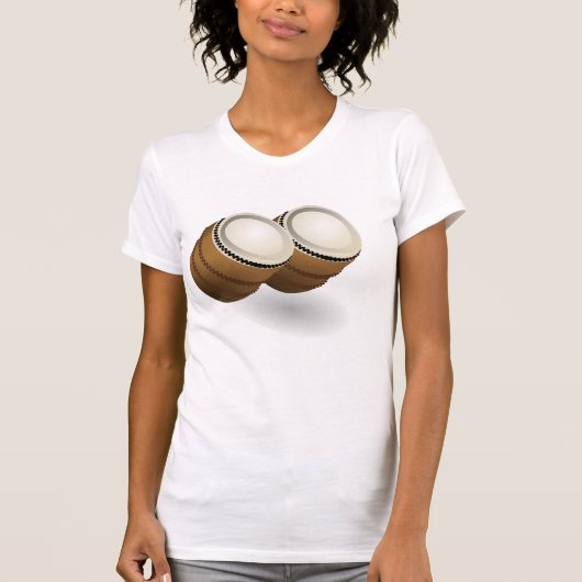 Dual Bongos Vrouwen T-shirt (Voorkant)