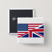 Dual Citizen Amerikaanse & Britse Button (Voorkant /achterkant)