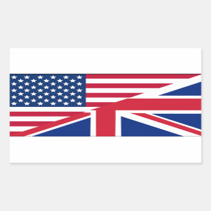 Dual Citizen Amerikaanse & Britse vlag Sticker