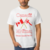 DUAL FLAGS CANADA DAY 2017 T-SHIRT (Voorkant)