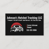 Dual Hot Shot Trucking Visitekaartje (Voorkant)