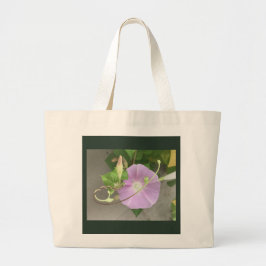 Dual-Image Flower and Tendril Morning Glory Grote Tote Bag