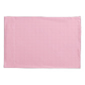 Dual images of a rectangular pink gingham-patterne kussensloop (Achterkant)