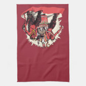 Dual Krampus en Old St. Nick Theedoek (Verticaal)