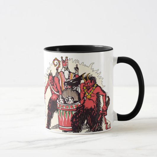 Dual Krampus en St. Nick Coffee-Mok Mok (Rechts)