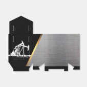 Dual Oil Pumping (pompaansluiting) Units Metal Loo Bedankdoosjes (Uitgevouwen)