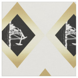 Dual Oil Well Units in Gold Colored Diamonds Stof