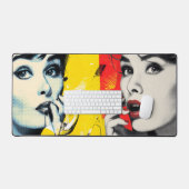 Dual pop art portrait  (Clavier et souris)