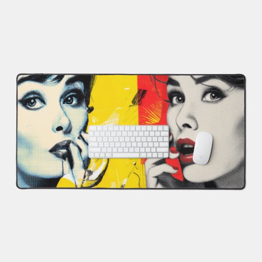 Dual pop art portrait  (Clavier et souris)