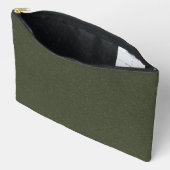 Dual-Texture Moss Green Print Cut Naaizak Etui (Open)