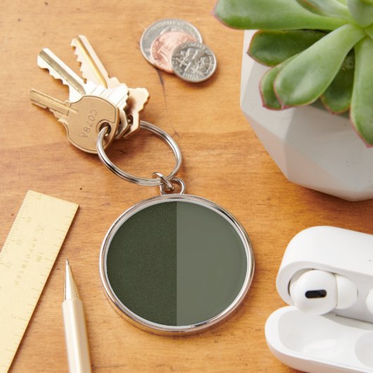 Dual-Texture Moss Groene Sleutelhanger – (Bureau)