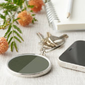 Dual-Texture Moss Groene Sleutelhanger – (Zijkant)