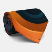 Dual-Tone Swirls Pattern Stropdas (Opgerold)