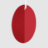 Dual Tone Tomato Red Noise Acrylic Ornament (voorkant)