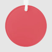 Dual Tone Tomato Red Noise Acrylic Ornament (achterkant)