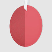 Dual Tone Tomato Red Noise Acrylic Ornament (voorkant)