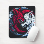 Dual Wild Lunar Wolf Muismat (Met muis)