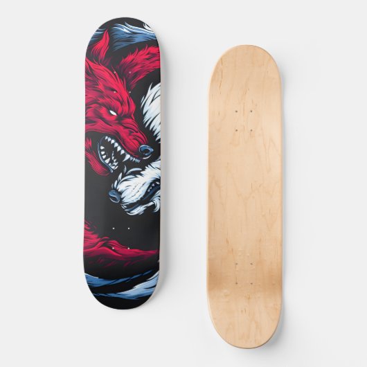 Dual Wild Lunar Wolf Skateboard (Voorkant)