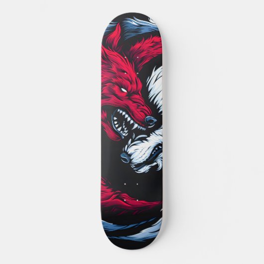 Dual Wild Lunar Wolf Skateboard (Voorkant)