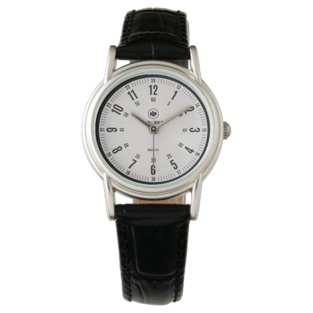 Dualis 24 Minimalistische Analoge Horloge (Voorkant)
