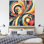 Dualiteit - Bauhaus - Canvas Art Afdruk (Insitu (Slaapkamer))