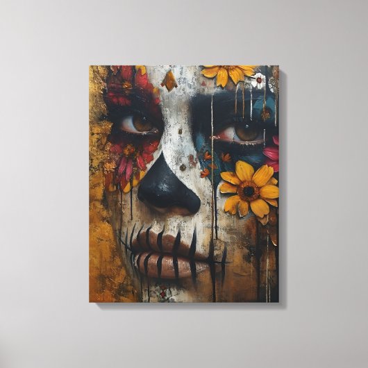 Dualiteit in Bloom Canvas Afdruk (Voorkant)