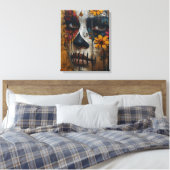 Dualiteit in Bloom Canvas Afdruk (Insitu (Slaapkamer))