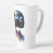 dualiteitskunst latte mok (Rechterhoek)