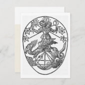 Dualiteitssymbool Rebis Briefkaart (Voorkant / Achterkant)