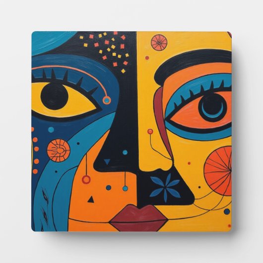 Duality in Bloom: A Symphony of Sight and Symbol Fotoplaat (Voorkant)