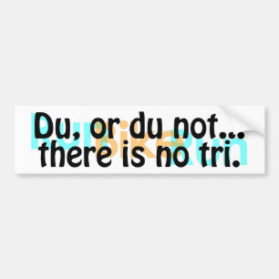 Duathlon bumpersticker