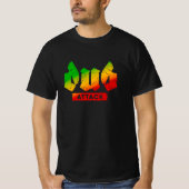 Dub Attack Rasta Kleuren Reggae T-shirt (Voorkant)