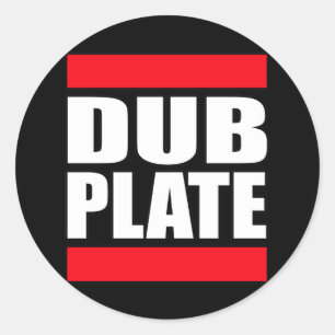 Dub Bord Dubplate Ronde Sticker