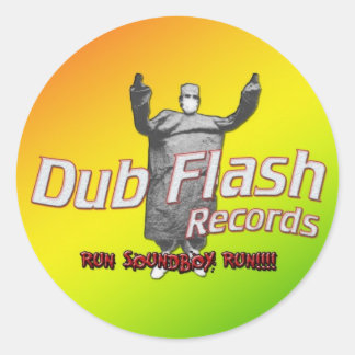 Dub Flash-Sticker Ronde Sticker
