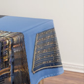 Dubai architectuur bij nacht tafelkleed (Voorbeeld)