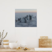 Dubai boven de wolken poster (Keuken)
