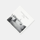 Dubai bruiloft aangepaste foto cocktail servetten (Hoek)