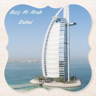 Dubai Burj Al Arab is een luxe en iconisch hotel Kartonnen Onderzetters