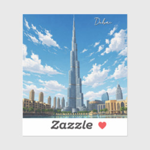 Dubai Burj Al Arab VAE Reizen Sticker