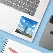 Dubai Burj Al Arab VAE Reizen Sticker (Laptop met iPhone)